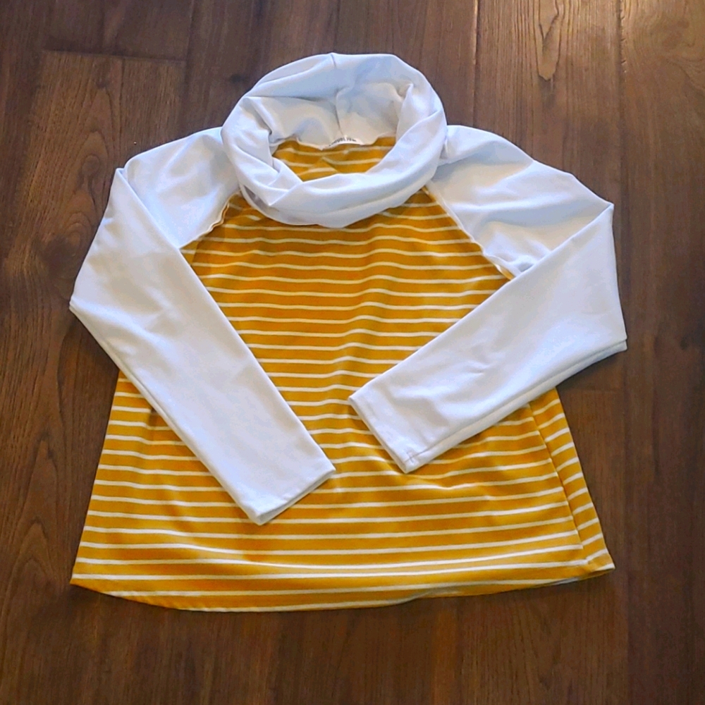 Super Soft Like New Mustard Cowl Neck